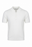 Polo mezza zip in filo