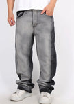 Jeans bicolore fumè