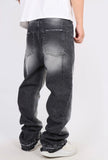 Jeans bicolore fumè