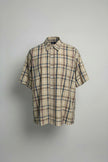 Camicia quadri beige