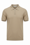 Polo mezza zip in filo
