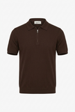 Polo mezza zip in filo