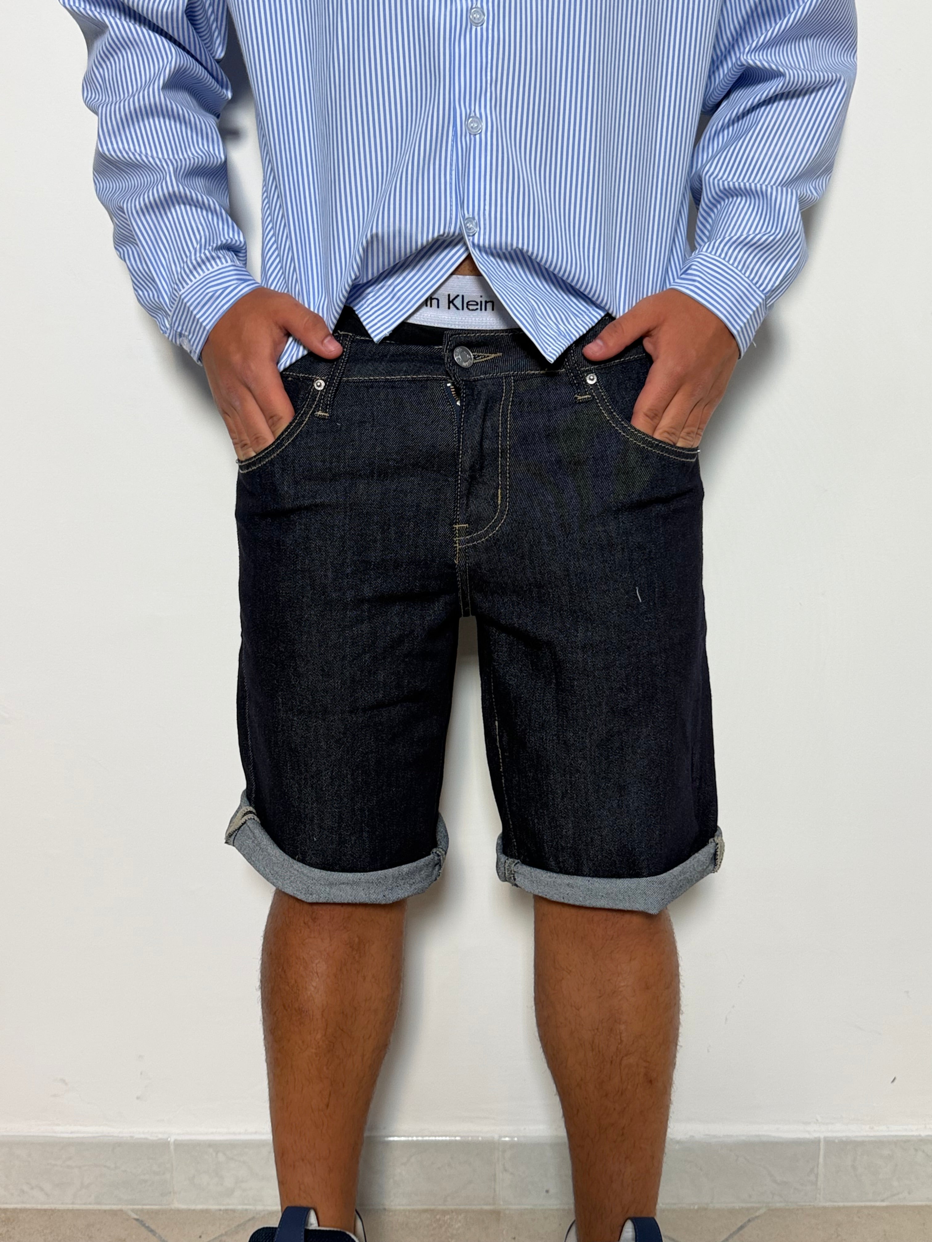 Bermuda denim blu