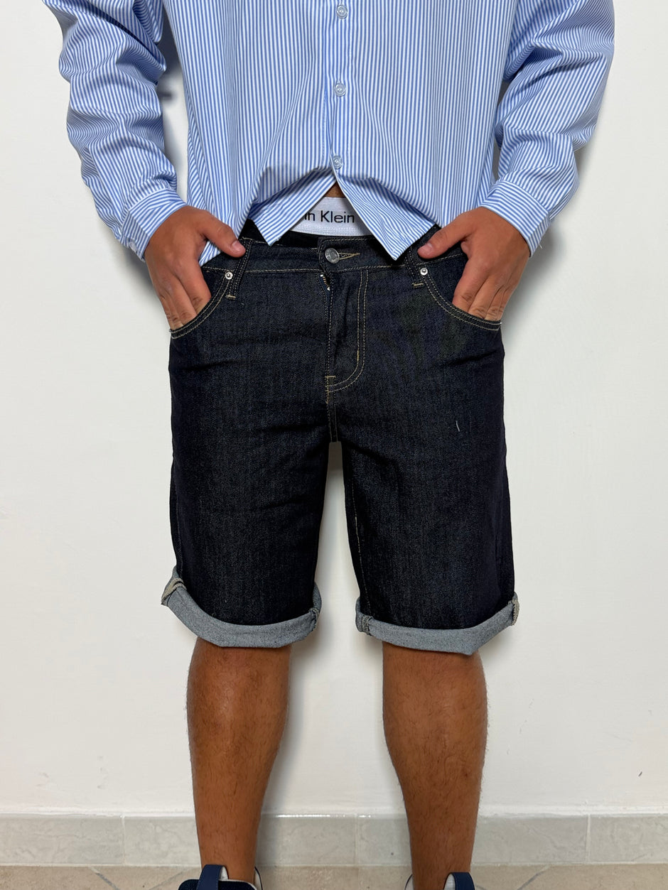 Bermuda denim blu