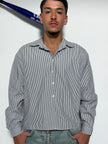 Camicia crop a righe