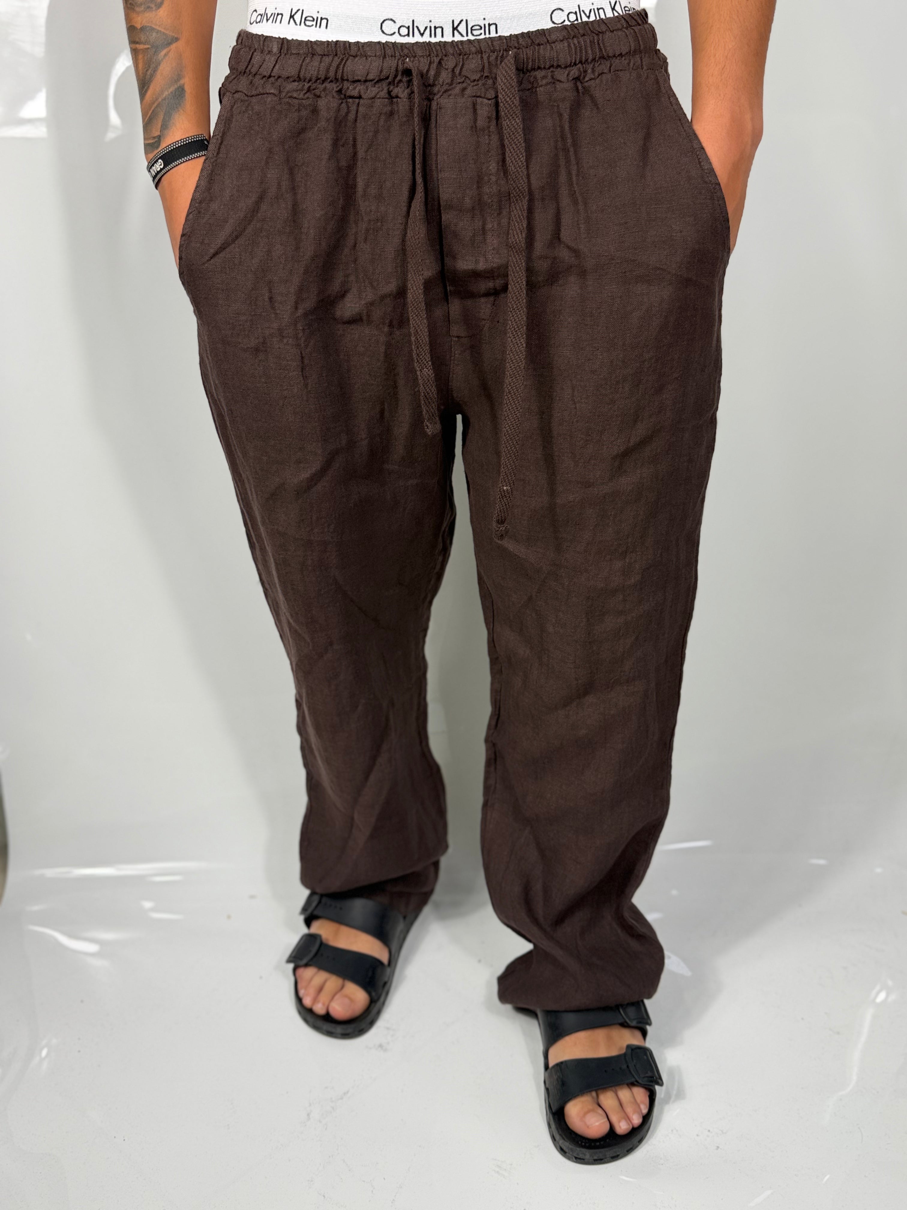 Pantaloni di lino