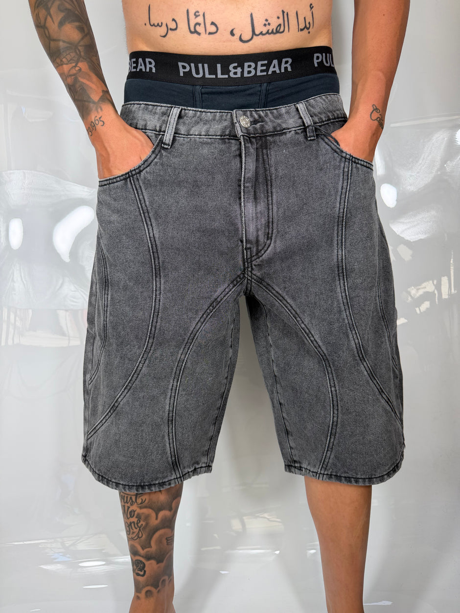 Bermuda black con strisce