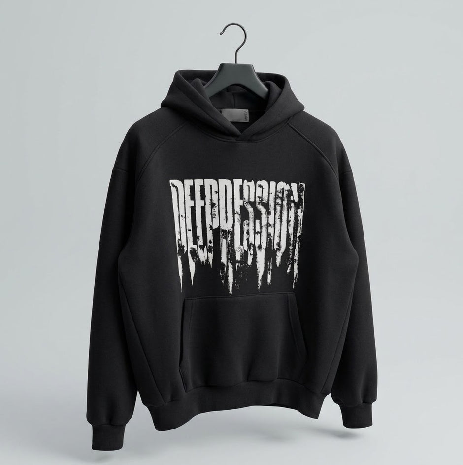 Hoodie deepression stampa a rilievo