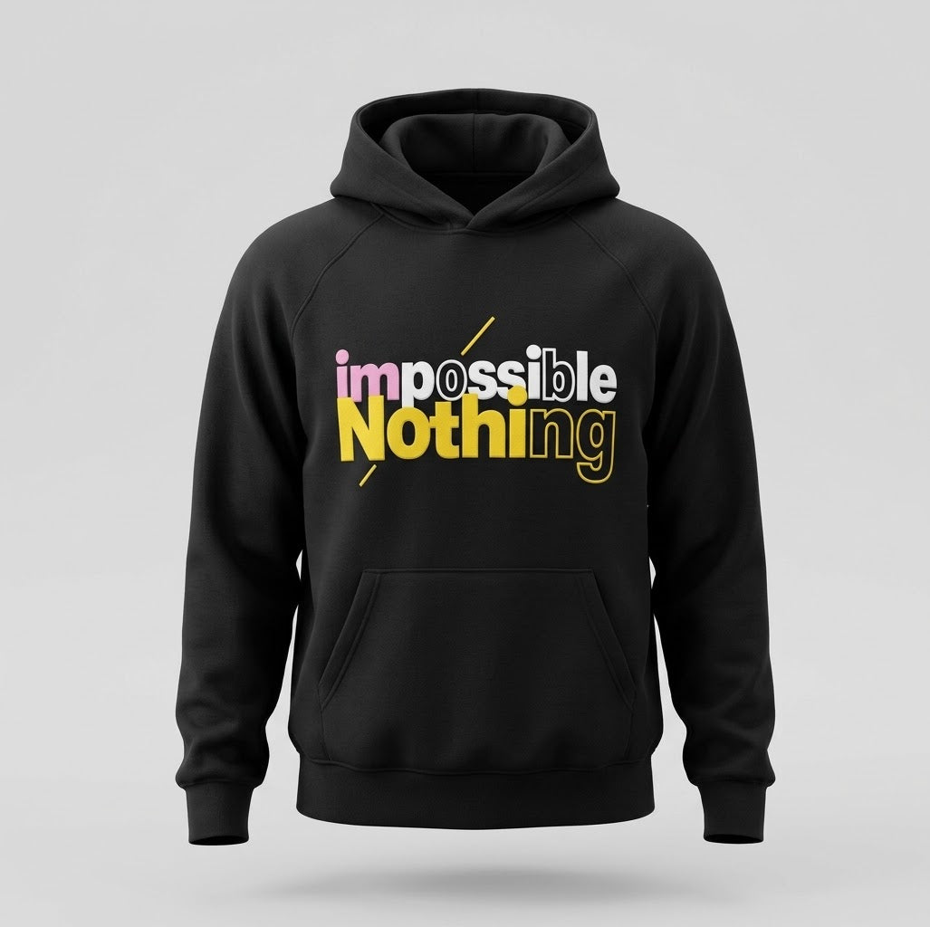 Felpa stampa nothing impossible